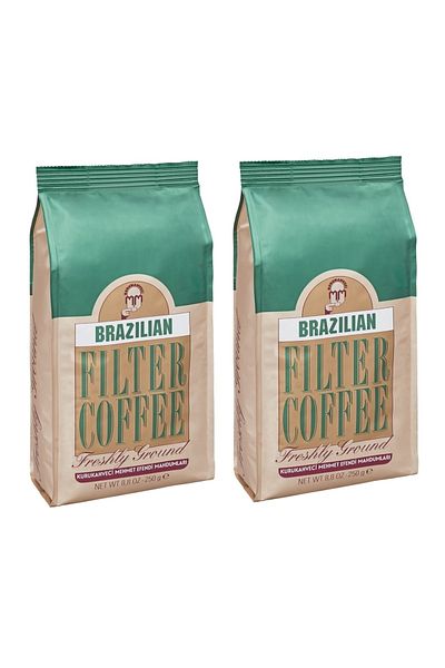 Mehmet Efendi Kurukahveci Mehmet Efendi Brazilian Filter Coffee 250 Gr Filter Coffee (2Pcs)