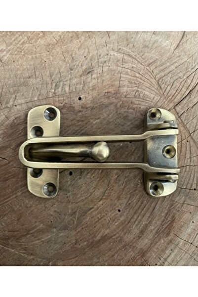 Tuna Antik Pirinç Sarı Çelik Kapı Emniyet Kelepçesi Emniyet Aparatı