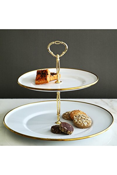 Emsan Troy Emaye Katlı Kurabiyelik Beyaz