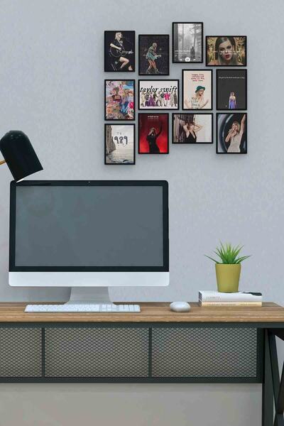 herotasarım Τέιλορ Σουίφτ 12 Τεμάχια MDF (ξύλο) Πίνακας Μέγεθος Γραφείου 30x3...