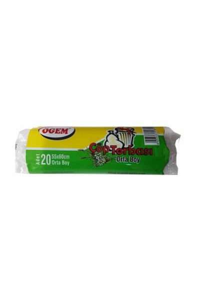 Ögem Garbage Bag Size 55x60 Cm Roll 20 Pieces 50 Rolls Blue