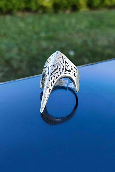 TREND COLLECTİON Antik Gümüş Kaplama Ayarlanabilir Zihgir Model Erkek Yüzük