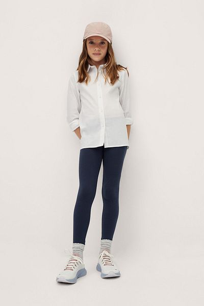MANGO Kids Κοριτσίστικο καλσόν Navy Blue17000657