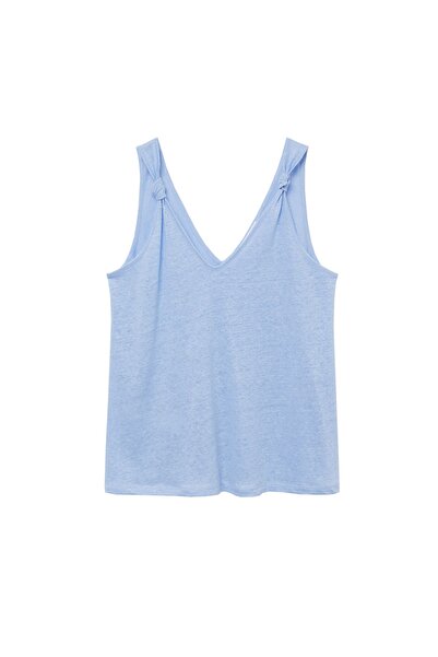 MANGO Woman Γυναικεία μπλούζα ουρανού 17020237