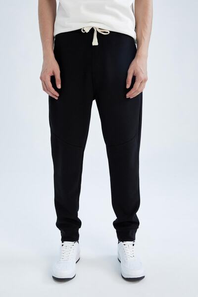 DeFacto Slim Fit Fleto Cepli Esnek Paça Eşofman Altı