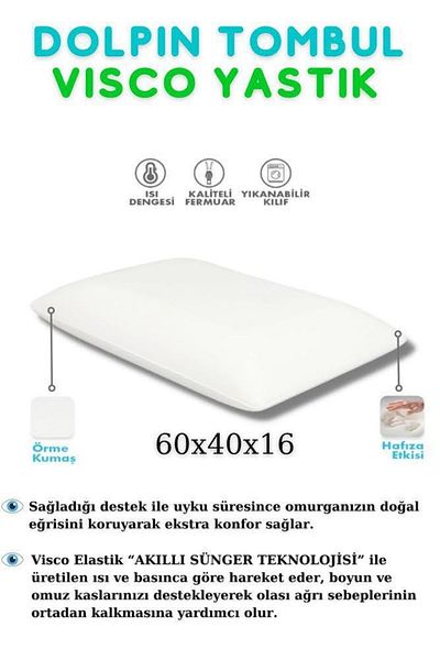 Viscomina Visco Dolphin Classic Pillow Chubby Pillow Original Visco Pillow