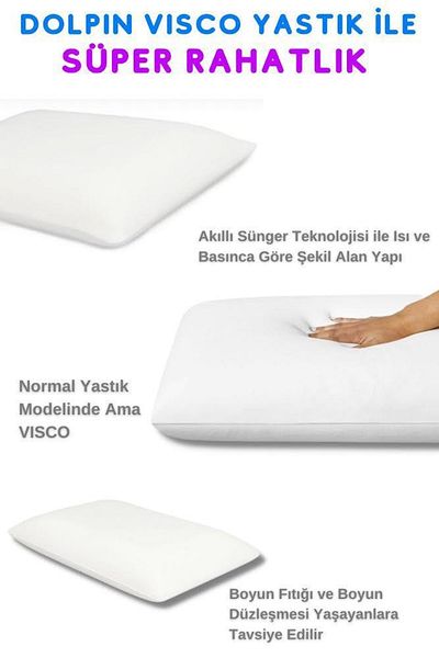 Viscomina Visco Dolphin Classic Pillow Chubby Pillow Original Visco Pillow
