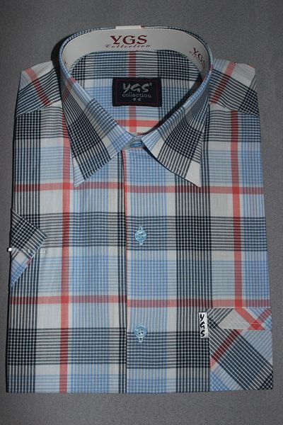 Yörükoğlu Checkered Short Sleeve Comfortable Fit Men's Shirt