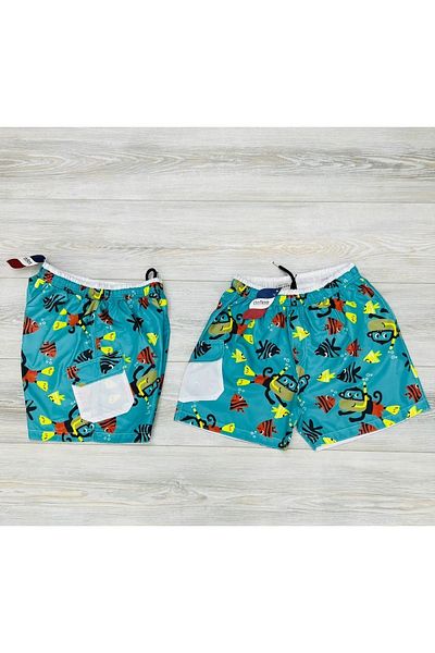 My Kids Wear Pantaloni scurți de baie pentru bărbați simpli