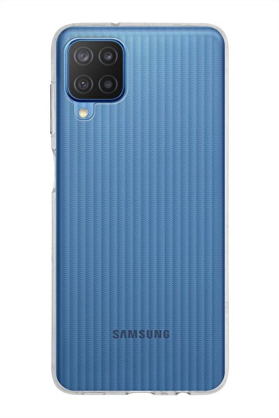 CaseWorld Samsung Galaxy M12 Uyumlu Kapak 1 Mm Şeffaf Silikon Kılıf