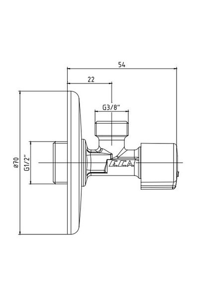 Eca 50 Filtered Intermediate Faucet with Rosettes102111527