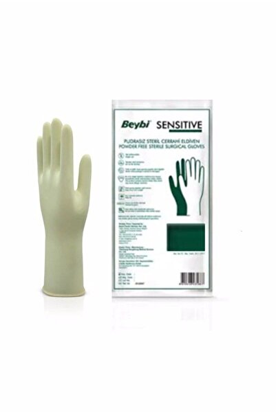 Beybi Sensitive Pudrasız Steril Cerrahi Eldiven No:7 50'li Kutu