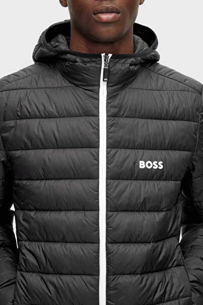 BOSS Su Geçirmez Regular Fit Kapüşonlu Mont Erkek Mont 50472472 002