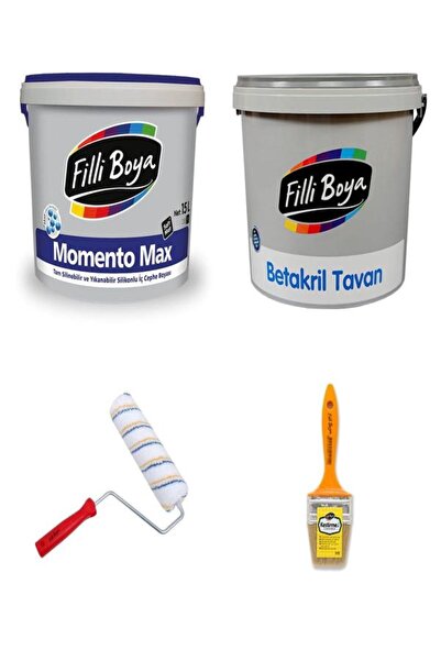 Filli Boya Momento Max Silikonlu Iç Cephe Boyası 15 Litre + Betakril Tavan Bo...