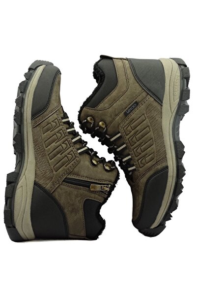 LETAO Vizon Fermuarlı Kürklü Unisex Bot Soğuga Dayanıklı 36-47