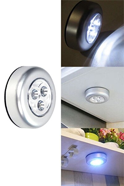 GoldPrestij Kablosuz Spot Dokunmatik Lamba (1 Adet) GRİ
