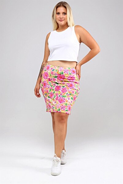 Seamoda Спідниця з рожевим квітковим візерунком