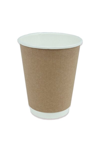 KULLANAT ÇARŞIM Kullanatçarşım 8oz Kraft Double Wall Karton Bardak 30 Adet