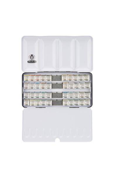 Schmincke : Horadam Super Granulation Sulu Boya Seti : 40 Renk X Yarım Tablet...