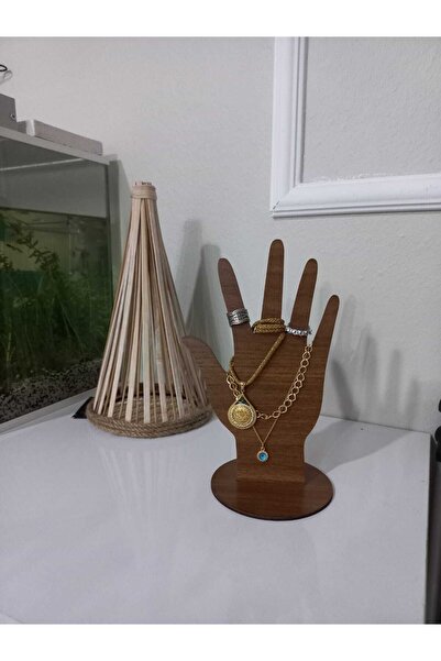 PERKA Takı Standı Organizatör El Motifli Lazer Kesim Mdf