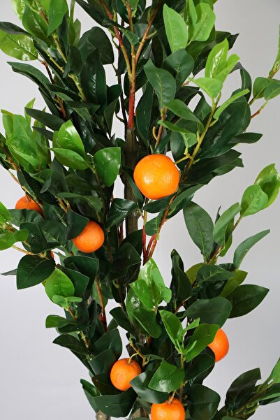 Yapay Çiçek Deposu Metal Saksıda Yapay Lüx Portakal Ağacı 190 Cm