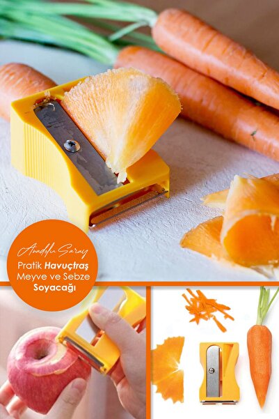 Anadolu Saray Çarşısı Pratik Kalemtraş Şeklinde Soyacak Kalemtraş Havuç Salat...