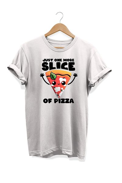 remonz Μπλουζάκι Food Series One More Pizza με στάμπα 100% βαμβακερό μεγάλο μέγεθος