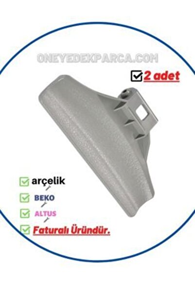Arçelik 9103 He Çamaşır Makinesi Gri Kapak Mandalı (2 Adet)