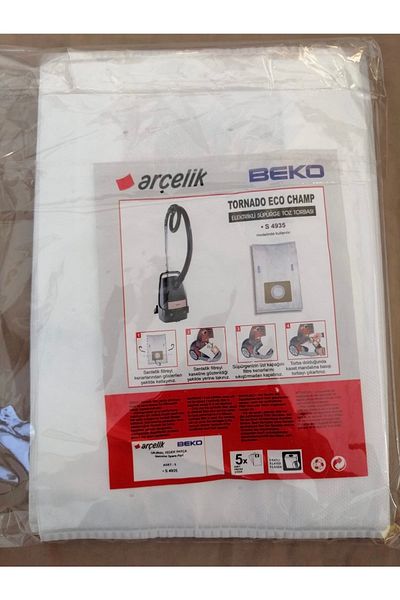 Arçelik Beko Tornado Eco - Compatible Champ Cloth Bag 5 Pieces