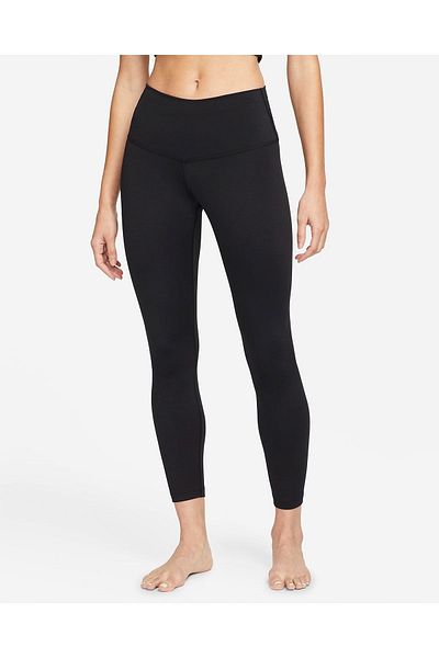 Nike Black - Gray - Silver Women's Tights DM7023-010 W NY DF HR YOGA 7/8 TGHT