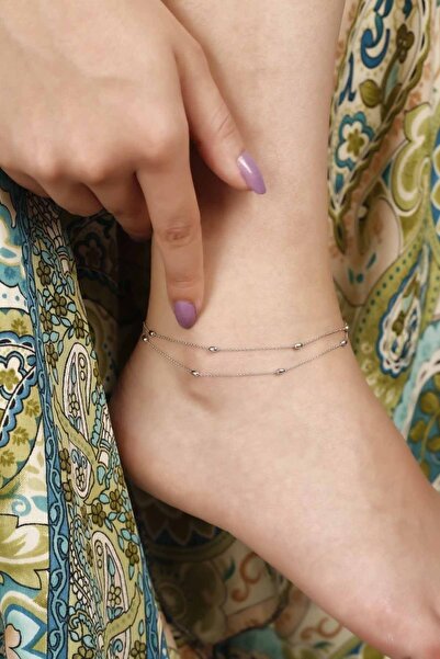 Lia Berto Toplu Ithal Zincir 925 Ayar Gümüş Halhal