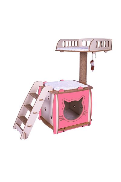 Patihomes سرير برو كات هاوس XL - خدش القطط