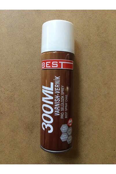 Best Selülozik Sprey Ahşap Metal Vernik 300 Ml Ceviz Renk
