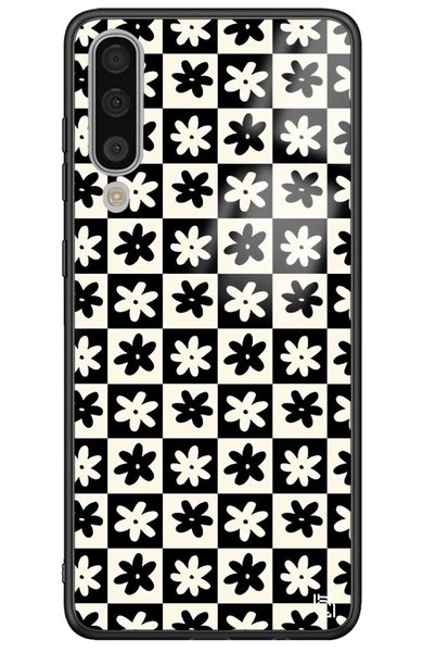 WANNA PROTECT Galaxy A50 Compatible Daisy Premium Pattern Glossy Phone Case