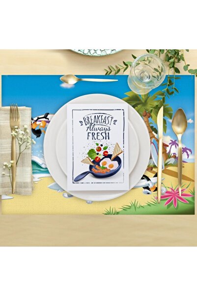 Adawall Looney Tunes Team Fabric American Service Set of 4 35x50cm (warner Bros Licensed Product, Linen Fabric)