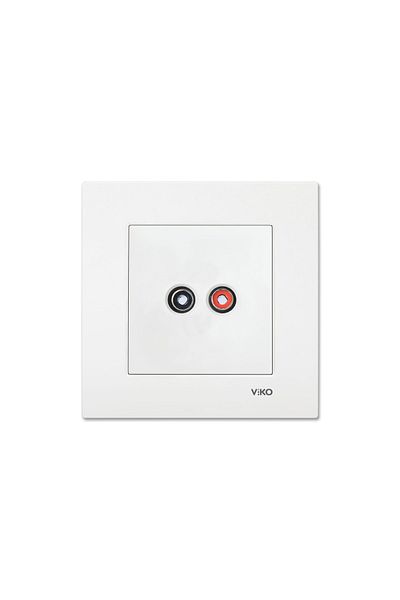 Tamer Elektrik Viko Karre White Music Broadcast (speaker) Socket Frame Included90967037