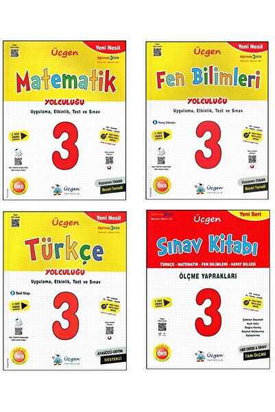 Üçgen Yayıncılık Üçgen 3. Sınıf Yeni Nesil Matematik+türkçe+fen Yolculuğu+sın...