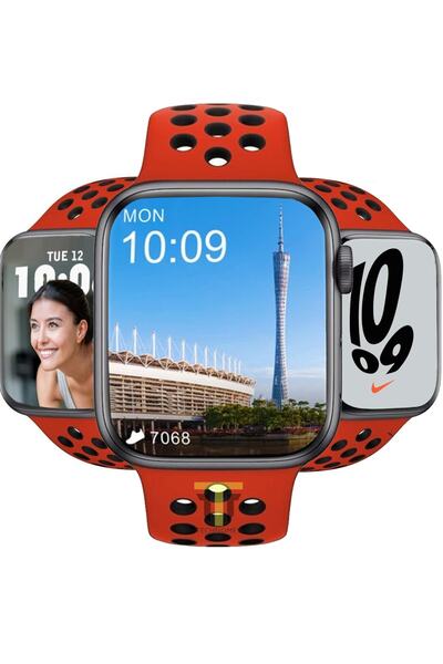 TECHNOMEN Watch 7 Dt Nlke Series Spor Smartwatch 2022 Akıllı Saat Nfc Siri Gps Bluetooth Çağrı Android Ios
