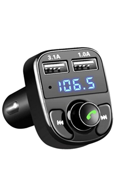 POLYGOLD Carx Araç Kiti Fm Transmitter Bluetooth 5.0 Micro Sd Usb Şarj Oto Müzik Çalar