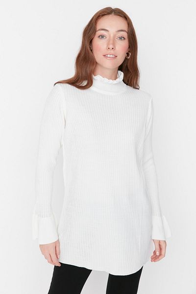 Trendyol Modest Светр з екрю з коміром-стійкою TCTAW23AK00039
