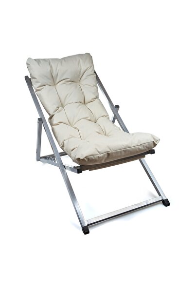 HASTUNÇ Minderli - Uora Şezlong Seti Bahçe&balkon&teras&plaj Katlanır Set - 1...