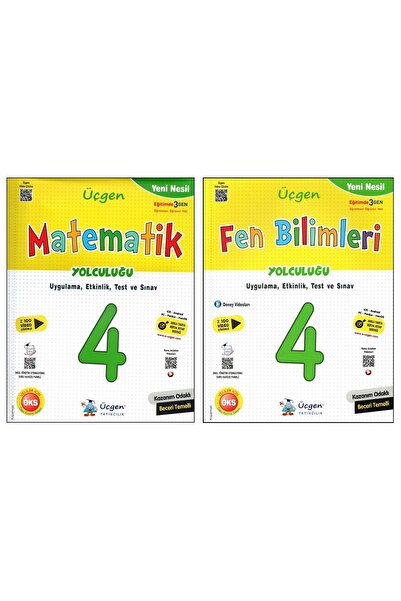 Üçgen Yayıncılık Üçgen 4. Sınıf Yeni Nesil Matematik+fen Bilimleri Yolculuğu ...