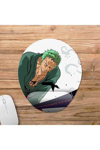 Pixxa قطعة واحدة - موديل لوحة ماوس Roronoa Zoro بمساعدة المعصم - بيضاوي واحد