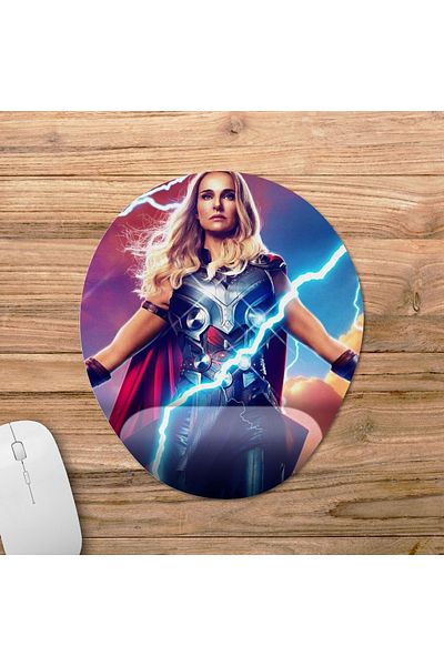Pixxa موديل لوحة الماوس Thor: Love And Thunder مع مسند للمعصم - 3 بيضاوي