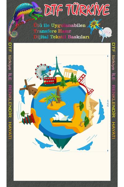 DTF BASKI Baskı-dünya-ütü Ile Baskı-kişiye Özel Baskı-