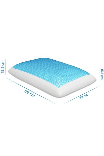 Viscofoam Bonni Anti-Sweat Orthopedic Pillow Cooling Visco Pillow Gel Pillow 59x39x15.5cm