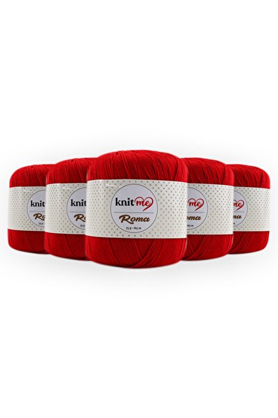 knitme Roma 75 г, пакет з 5 штук, для всіх моделей, нитки для ручного в'язання Taka Yarn (143)