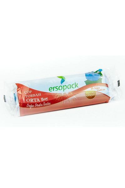 ERSOPACK Domestic Medium Garbage Bag 55x60 Cm 50 Rolls 1000 Pieces Garbage Bags