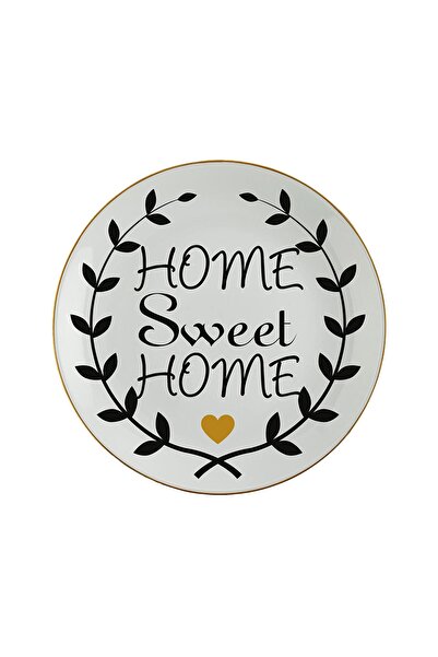 Vivas Siyah Home Sweet Home Tabak 23 cm