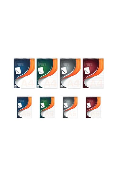 Keskin Truva Spiral Notepad A5 Striped 80 Sheets
